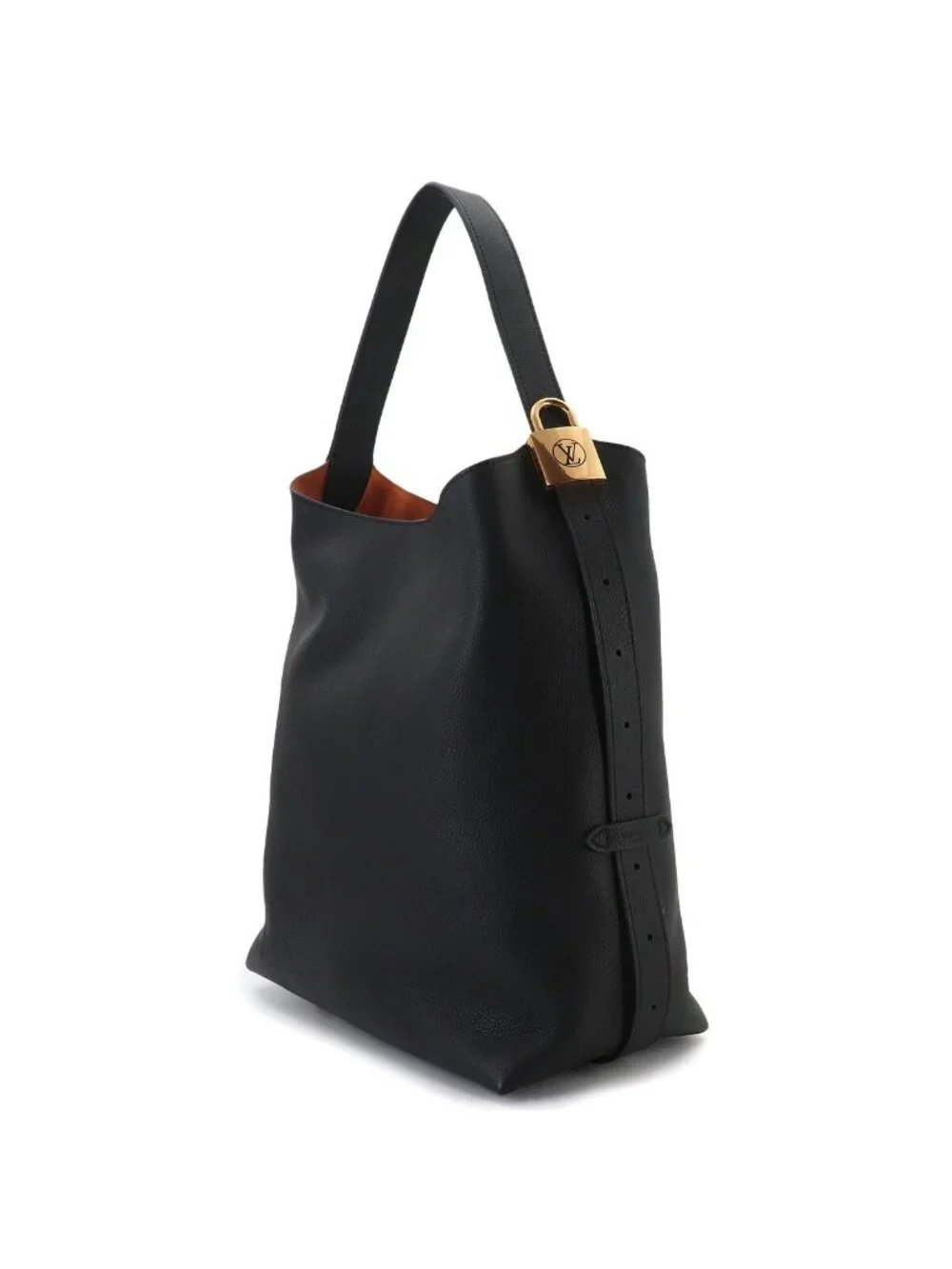 Louis Vuitton Lowkey Hobo MM Shoulder Bag Leather Noir